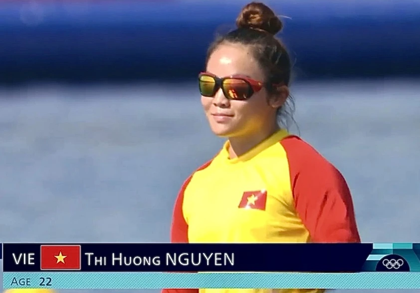 Nguyễn Thị Hương là người thi đấu cuối cùng của Đoàn thể thao Việt Nam tại Olympic 2024. Ảnh: DUATHUYENVN