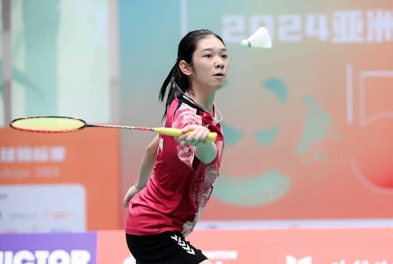 Thu Huyền là người trẻ nhất dự giải Việt Nam mở rộng 2024. Ảnh: BWF