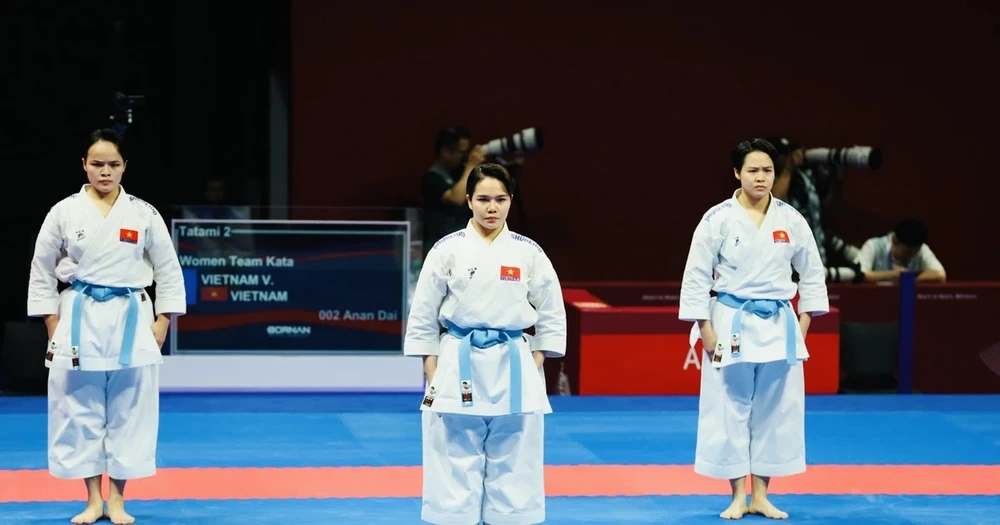 Karate Việt Nam tập trung thi đấu giải vô địch châu Á 2024. Ảnh: DŨNG PHƯƠNG