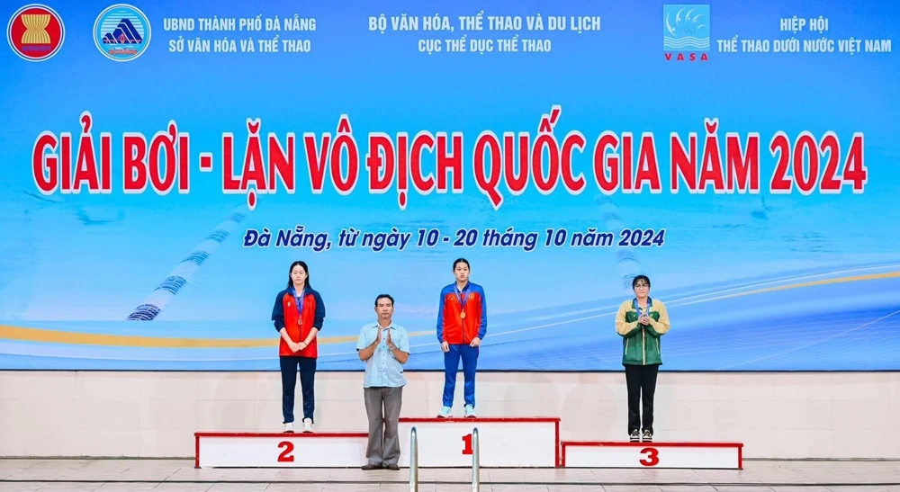 Nguyễn Thúy Hiền có các kết quả HCV ngay ngày đầu giải vô địch quốc gia 2024. Ảnh: VASA