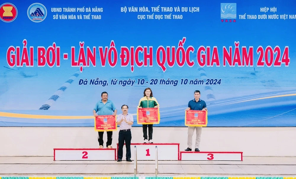 Bơi TPHCM giữ vững vị trí số 1 tại giải vô địch quốc gia 2024 với 15 HCV qua các nội dung đã tranh tài. Ảnh: VASA