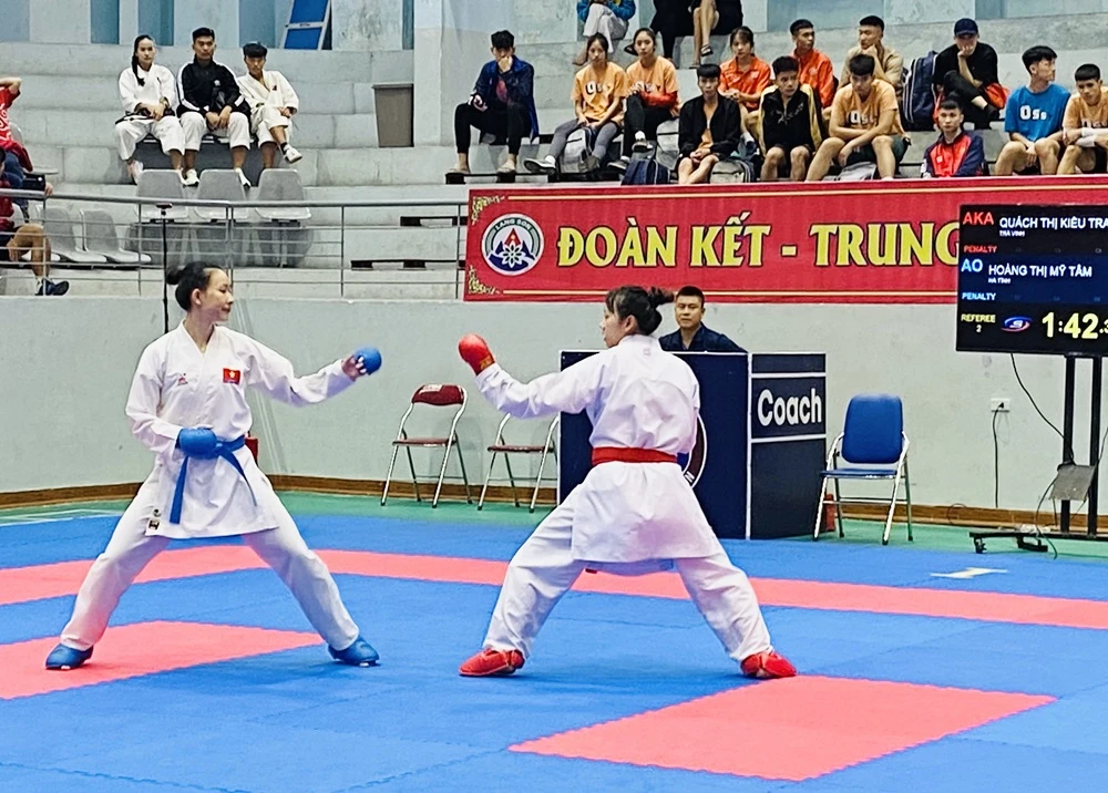 Các võ sỹ karate cả nước sẽ tranh tài giải vô địch quốc gia 2024 tại Điện Biên. Ảnh: MINH MINH