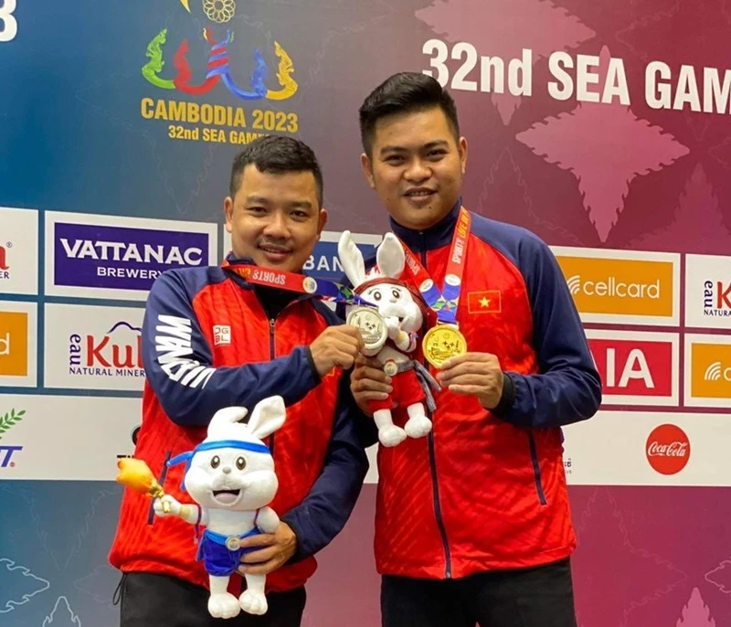 Billiards Việt Nam từng giành HCV tại SEA Games 32 nên không muốn mất cơ hội bảo vệ thành tích ở SEA Games 33-2025. Ảnh: D.P