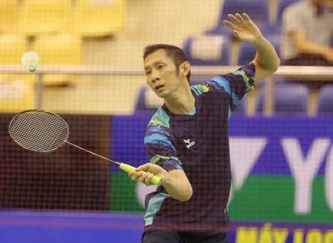 Nguyễn Tiến Minh để thua đáng tiếc tại giải International Series ở Bắc Giang. Ảnh: DŨNG PHƯƠNG