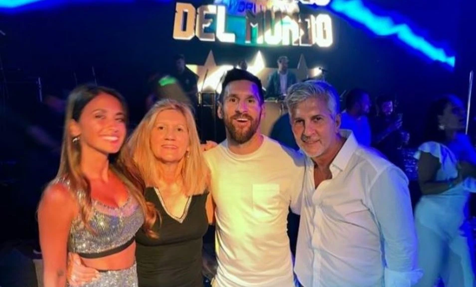 Gia đình Messi tại hộp đêm