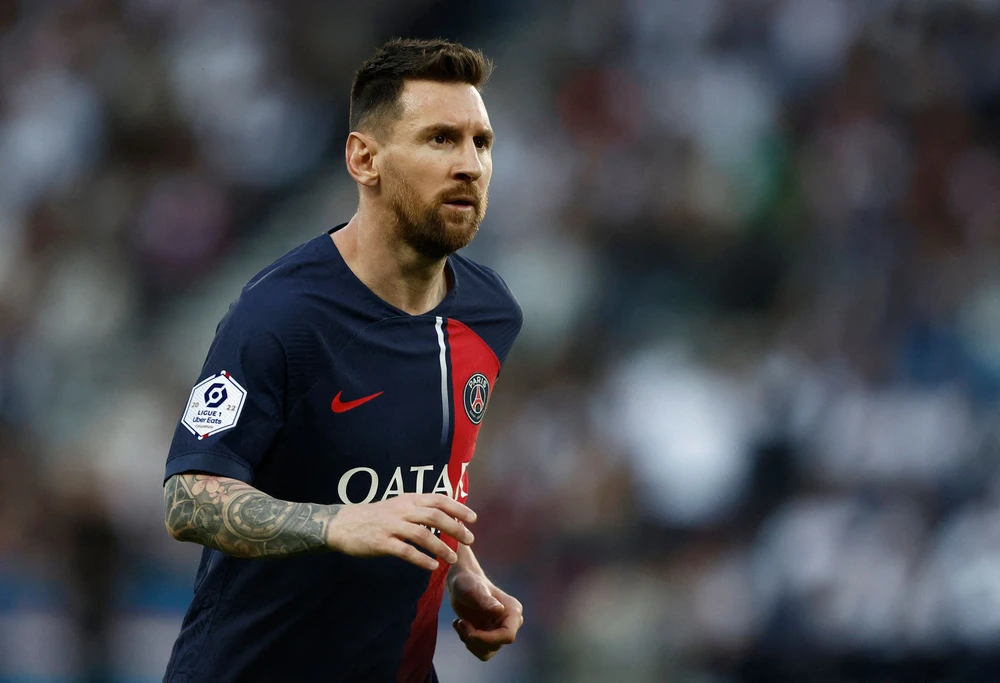 Messi trong lần ra sân cuối cùng cho PSG