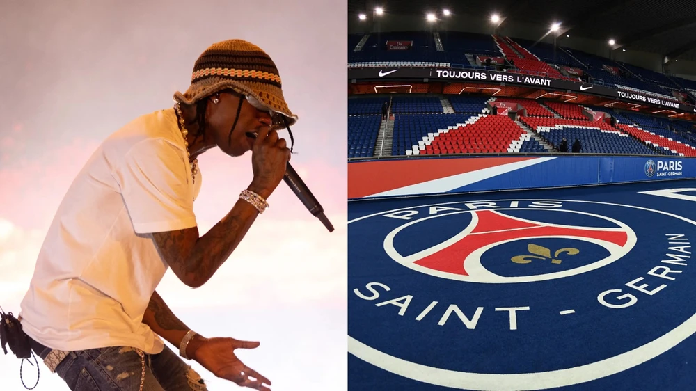 Rapper Travis Scott tiết lộ áo đấu mới của PSG