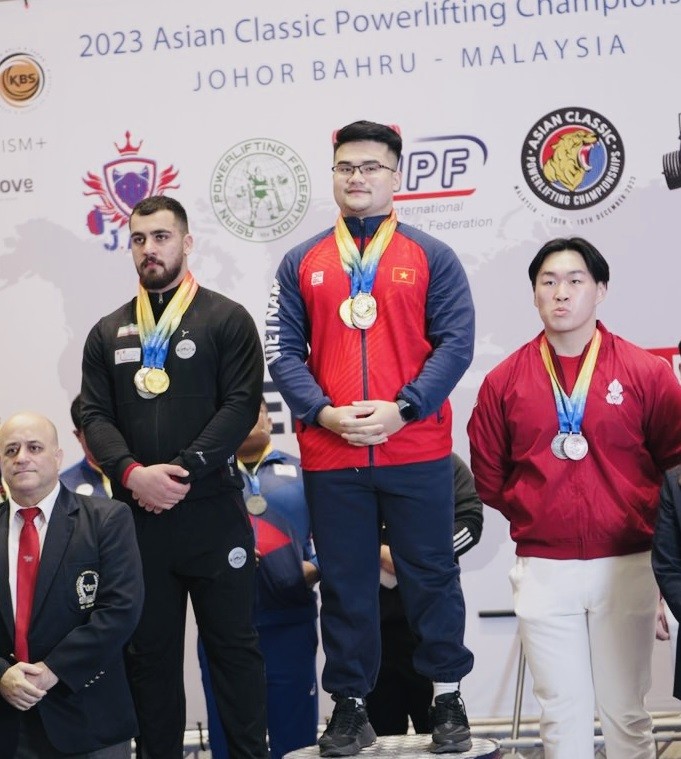 Vietnam wins first gold at 2023 Asian Classic Powerlifting