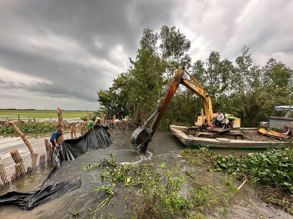 Rapid floods threaten Long An crops, risk of dike breach | SGGP English ...