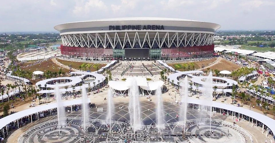 Quang cảnh nhà thi đấu Philippine Arena nơi diễn ra lễ khai mạc SEA Games 30 trong nhà đầu tiên trong lịch sử. 