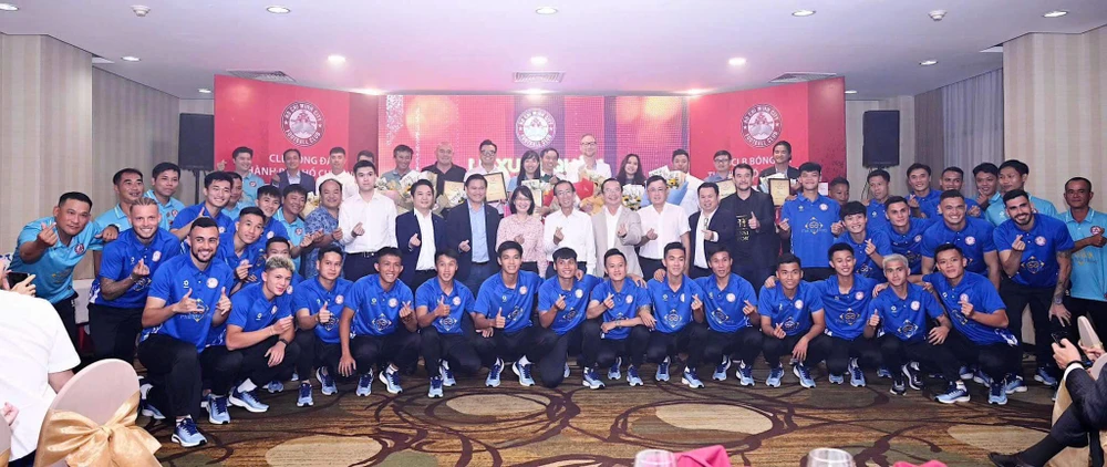 CLB Bóng đá TPHCM xuất quân tham dự mùa giải V-League 2024-2025. Ảnh: Quỳnh Mai