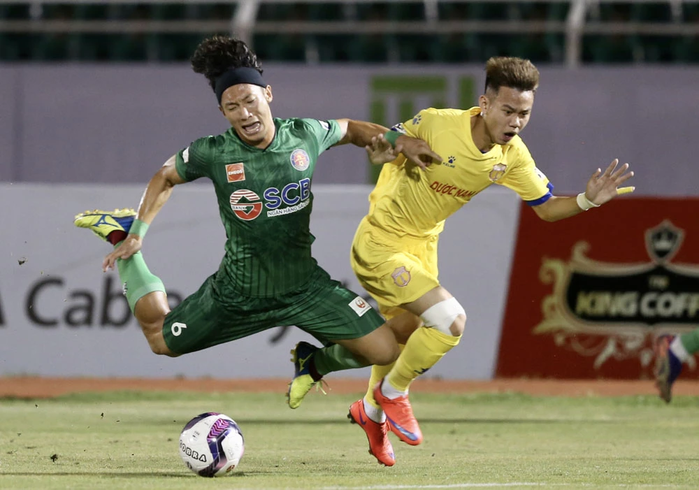 Sài Gòn FC sa sút nhanh sau mùa bóng trước. Ảnh: VPF