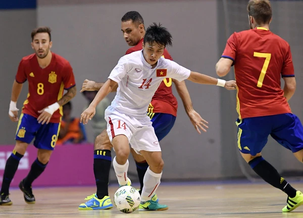 tuyển futsal Việt Nam sẽ tái ngộ cùng đội Tây Ban Nha trước khi tham dự VCK World Cup 2021. Ảnh: QUANG THẮNG