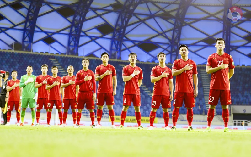 Đội tuyển Việt Nam vừa hoàn thành nhiệm vụ ở vòng loại thứ hai World Cup 2022 khu vực châu Á. Ảnh: ĐOÀN NHẬT