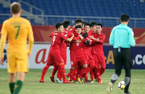 Trận U23 Việt Nam thắng Australia 1-0 vào năm 2018 với bàn thắng của Quang Hải