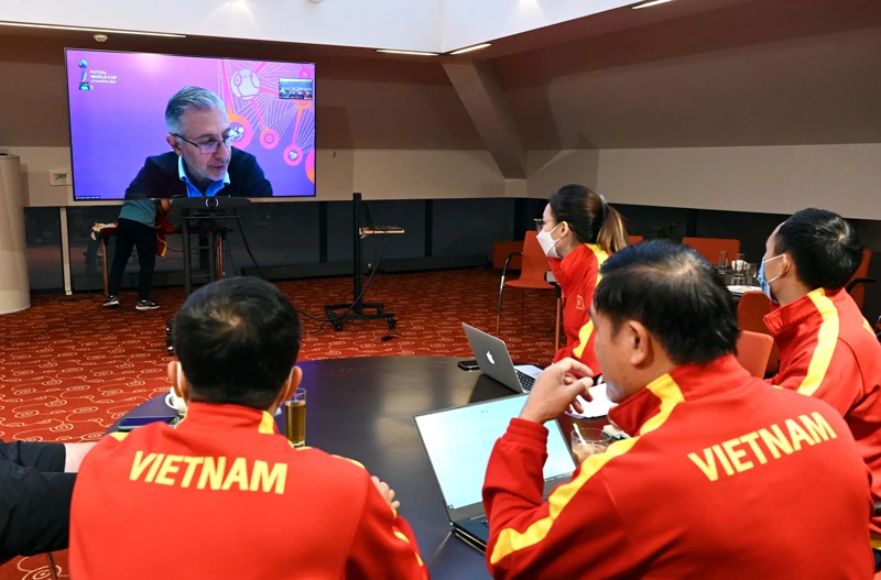 Đại diện đội tuyển Việt Nam tham gia họp kỹ thuật trực tuyến