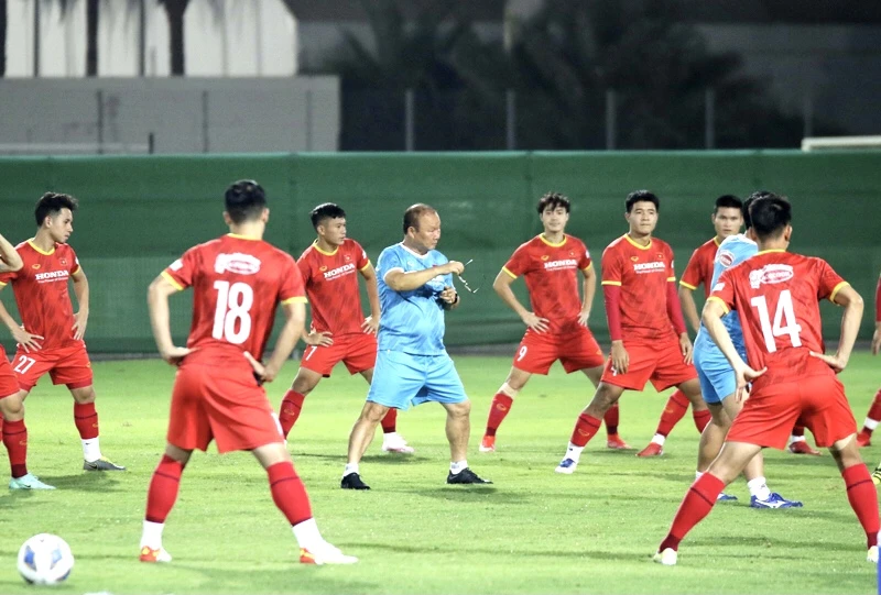 Đội tuyển Việt Nam hướng đến mục tiêu giành điềm trong cuộc so tài với đội Trung Quốc 