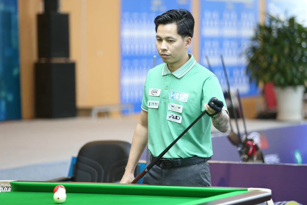 Chủ nhiệm CLB Las vegas billiards center - ông Nguyễn Ngọc Nhuận cũng là cơ thủ trẻ tràn đầy đam mê và nhiệt huyết