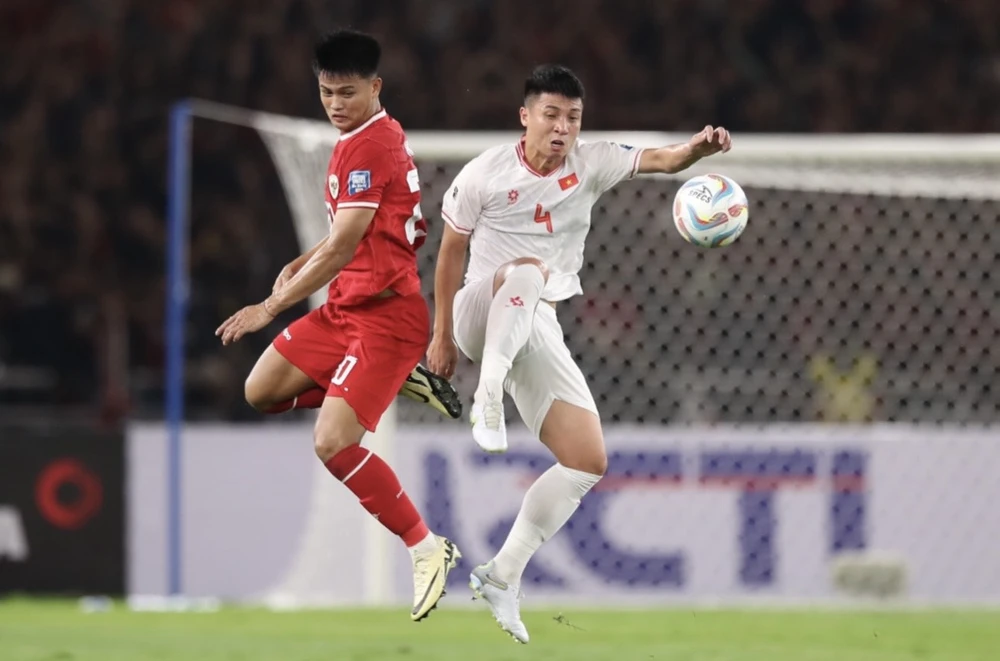 Cuộc so tài giữa Indonesia và Việt Nam ở trận lượt đi tại sân Bung Karno