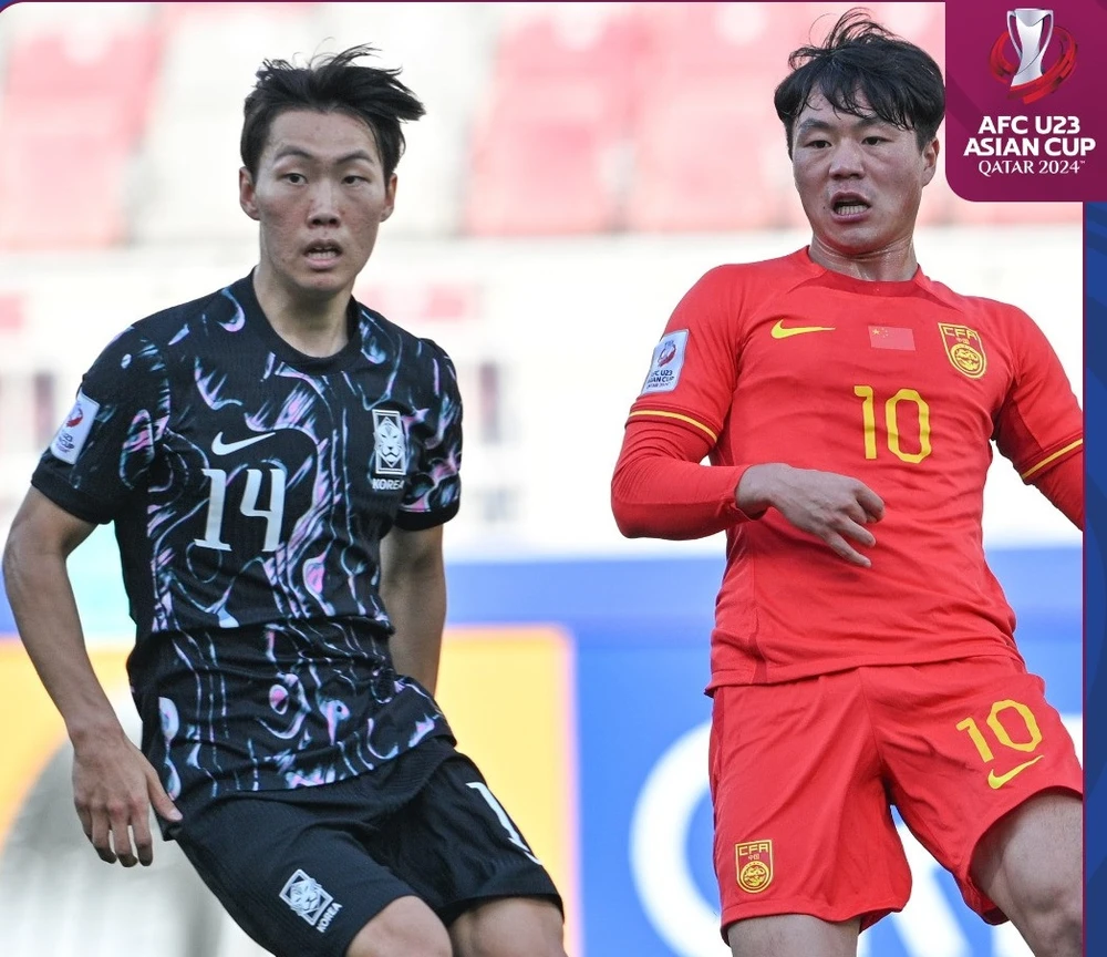 Bản lĩnh dày dạn đã giúp U23 Hàn Quốc vượt qua U23 Trung Quốc với tỷ số 2-0 và sớm lấy vé đi tiếp. Ảnh: AFC