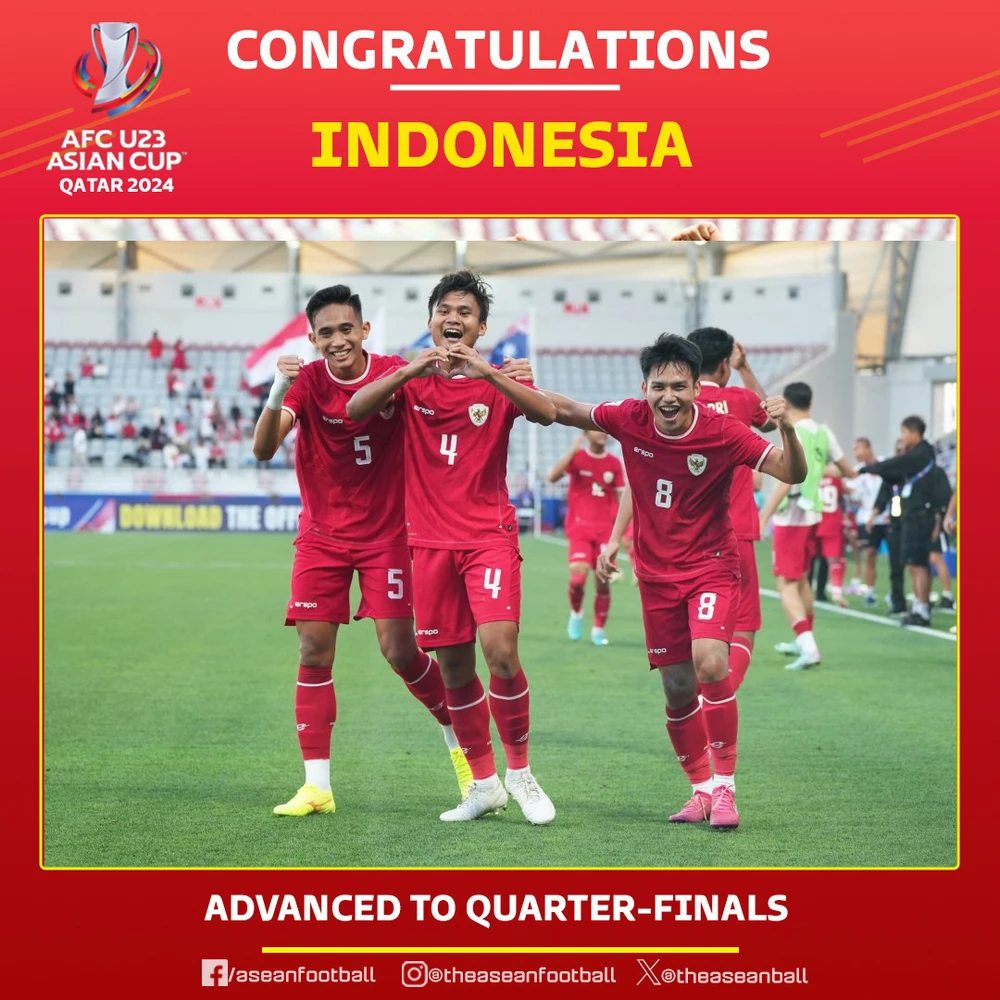 Indonesia vượt qua vòng đấu bảng đầy ấn tượng