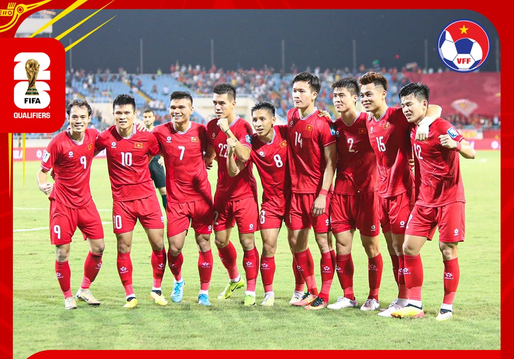 Đội tuyển Việt Nam tại hai trận vòng loại World Cup 2026 vào đầu tháng 6-2024.