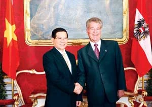 Chủ tịch nước Nguyễn Minh Triết thăm cấp Nhà nước Cộng hòa Áo: Thúc đẩy hợp tác thương mại, giáo dục - đào tạo
