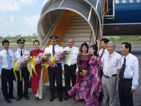 Chuyến bay Đài Bắc - Cần Thơ đầu tiên của Vietnam Airlines