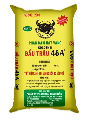 Phân đạm hạt vàng đầu trâu 46a+ tiến bộ kỹ thuật mới giúp tiết kiệm phân đạm