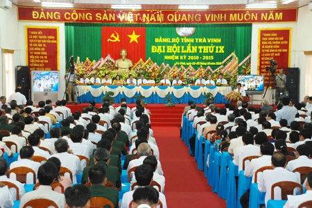 Khai mạc Đại hội đại biểu Đảng bộ tỉnh Trà Vinh lần thứ IX