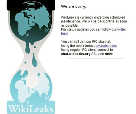 WikiLeaks tạm đóng cửa?