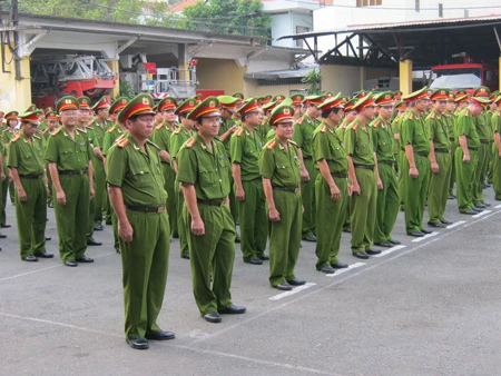 Sở Cảnh sát PCCC TP.HCM ra quân đảm bảo trật tự an toàn xã hội và an toàn Phòng cháy chữa cháy