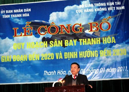 Công bố quy hoạch sân bay Thanh Hoá đến năm 2020 và định hướng đến năm 2030