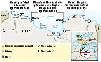 Chiến sự leo thang, Chính phủ Libya thề trả đũa
