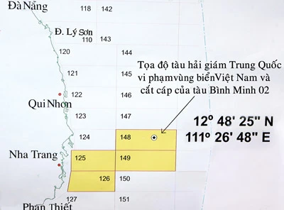 Các tàu hải giám Trung Quốc vi phạm chủ quyền lãnh hải của Việt Nam, gây thiệt hại lớn về kinh tế và cản trở hoạt động của PVN