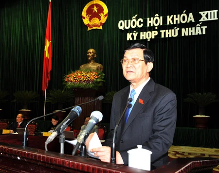 Phát biểu nhận nhiệm vụ của Chủ tịch nước Trương Tấn Sang