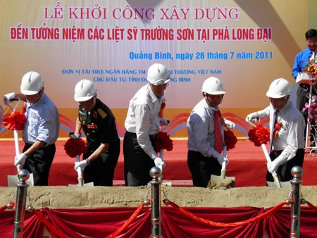 Khởi công xây dựng đền tưởng niệm Liệt sĩ tại phà Long Đại, Quảng Bình