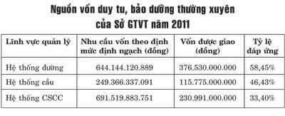 TPHCM: Thiếu vốn duy tu, sửa chữa đường