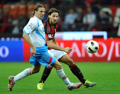 AC Milan (4) - Catania (6): Trông cậy vào Ibrahimovic!