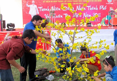 Hỗ trợ thanh niên công nhân đón tết