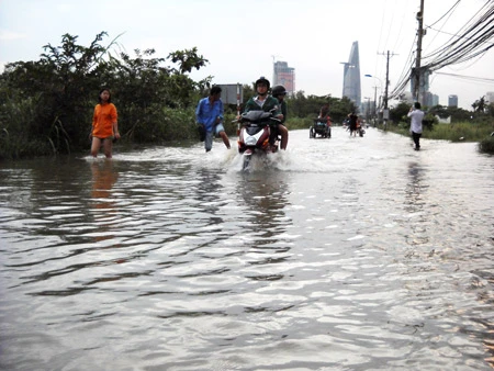 TPHCM: Triều cường sẽ gây ngập một số khu vực trong những ngày tới