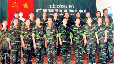 Má hồng… ra trận