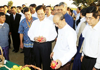 Thủ tướng Nguyễn Tấn Dũng hội đàm với Tổng thống Myanmar- Đưa quan hệ hai nước lên tầm cao mới