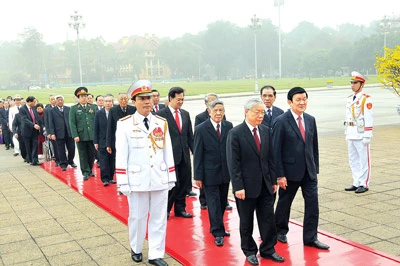 Lãnh đạo Đảng, Nhà nước viếng Chủ tịch Hồ Chí Minh