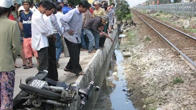 Lại xảy ra tai nạn đường sắt làm 2 người chết và bị thương