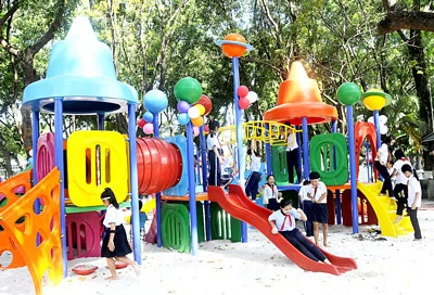 Khánh thành khu vui chơi thiếu nhi tại công viên Hoàng Văn Thụ