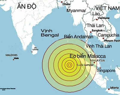 Hai trận động đất gây chấn động vùng Ấn Độ Dương