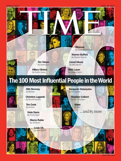 Tạp chí Time công bố 100 nhân vật ảnh hưởng nhất thế giới năm 2012