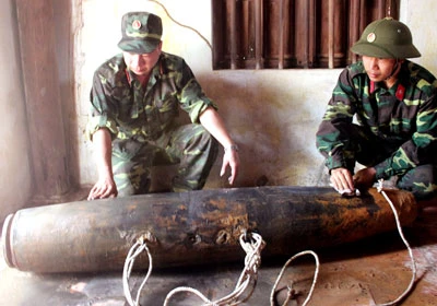 Hà Tĩnh: Phát hiện, xử lý an toàn quả bom 500 cân Anh