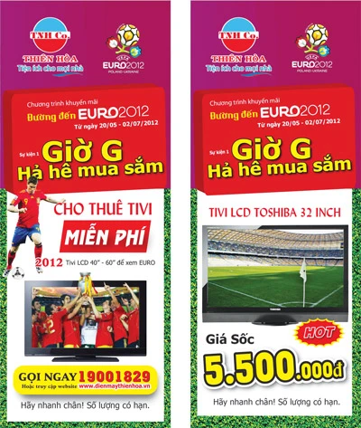 Thị trường điện máy “nóng” cùng Euro 2012